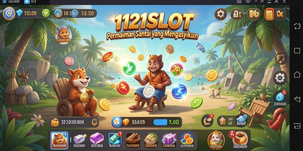 Tampilan menarik dalam permainan slot 1121SLOT yang seru.