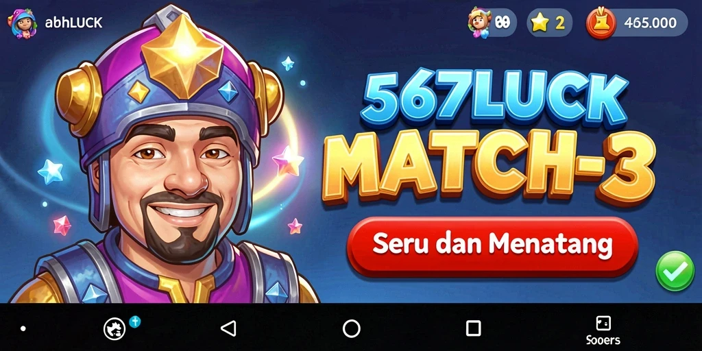 Screenshot menampilkan gameplay penuh warna dari 567LUCK.
