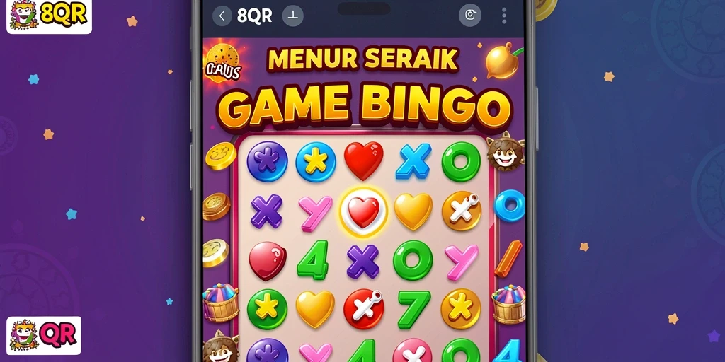 Tampilan gameplay menarik dari 8QR dengan keseruan Bingo.
