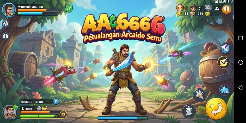 Tampilan seru gameplay dari AA666 yang penuh tantangan.
