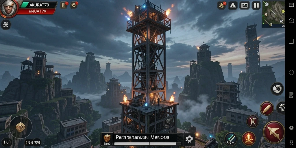 Gameplay seru Tower Defense dengan menara strategis dan musuh yang menantang.