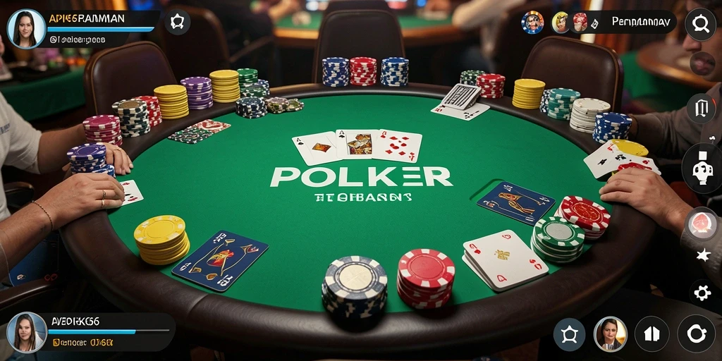 Tampilan gameplay seru dari API66 dalam permainan Poker.