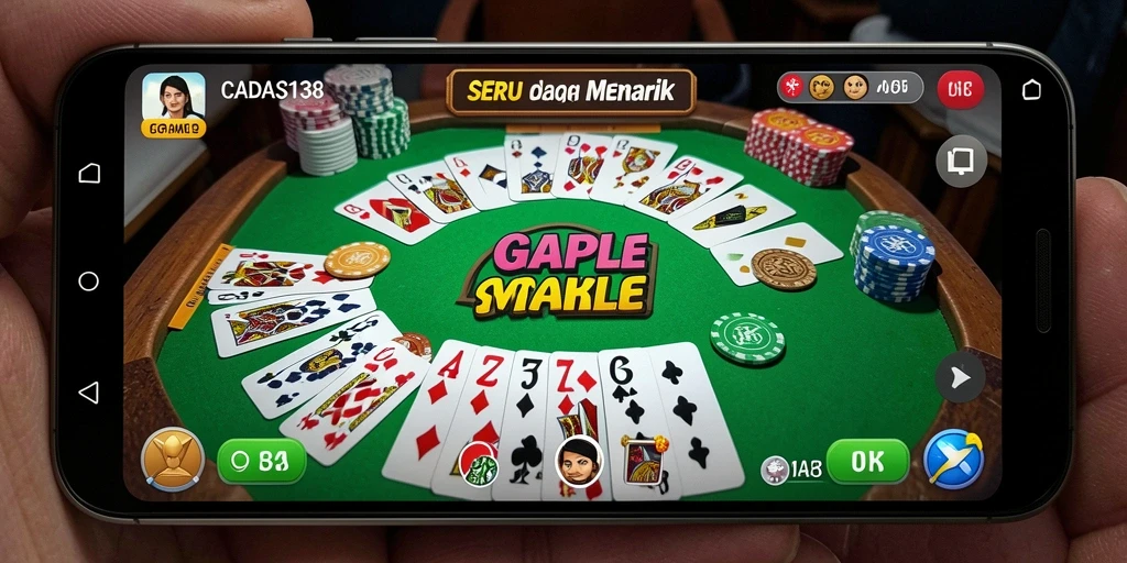 Screenshot gameplay Gaple yang seru di CADAS138.