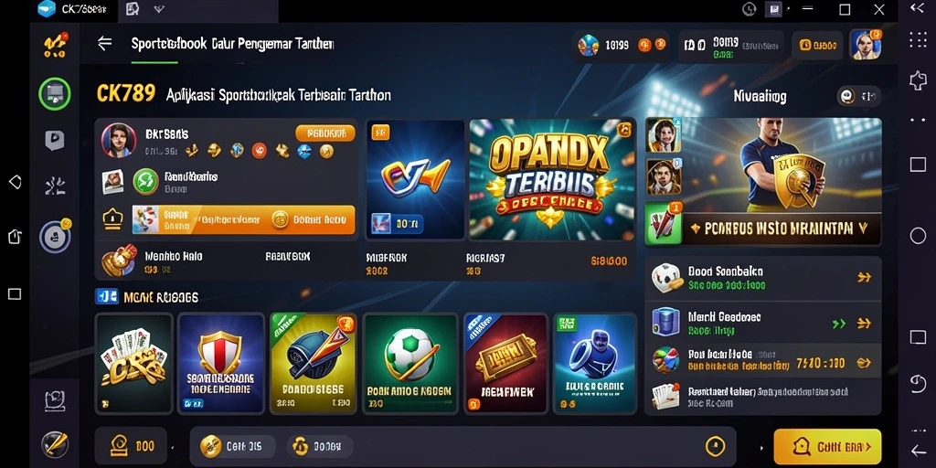 Tampilan gameplay Sportsbook CK789 yang menarik dan interaktif.
