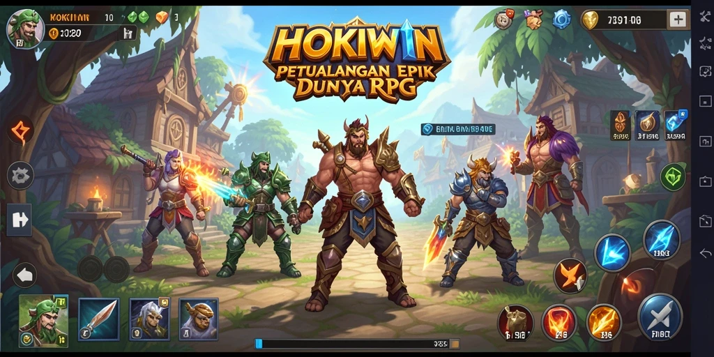 Tampilan menarik dunia RPG dalam HOKIWIN yang menantang.