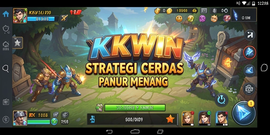 Tampilan gameplay strategis yang mendebarkan dan menarik.
