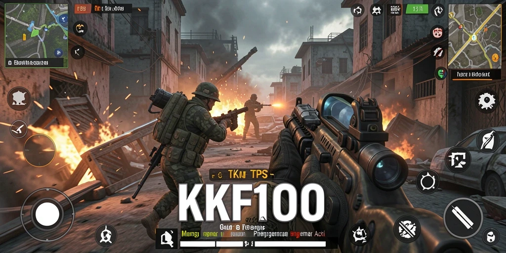 Gameplay KPK100 dengan aksi tembak-menembak yang seru dan mendebarkan.