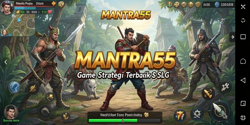 Tangkapan layar gameplay menarik di MANTRA55 dengan grafis yang menawan.