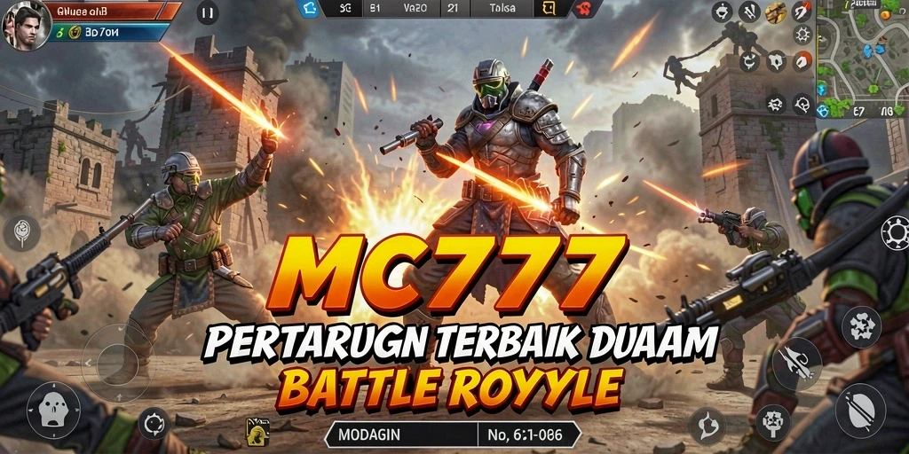 Screenshot menampilkan gameplay dinamis dan aksi seru dari MC777.