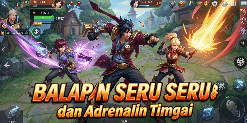 Tampilan epic gameplay balapan dalam MLBB8.