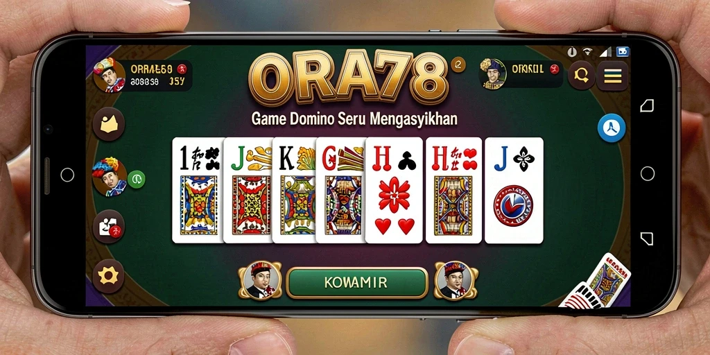 Tangkapan layar gameplay seru dari ORA78 yang menampilkan momen intens permainan Domino.