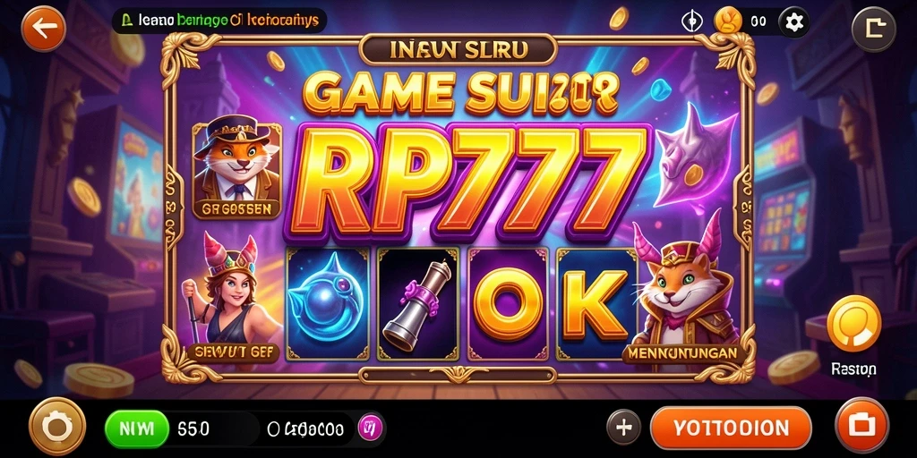 Screenshot game Slot RP777 menampilkan grafis yang memukau dan gameplay yang seru.
