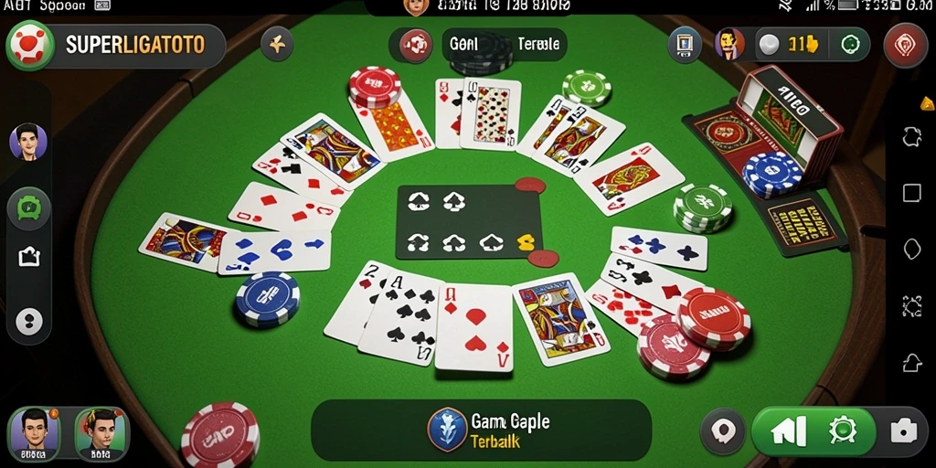Tampilan gameplay SUPERLIGATOTO yang menarik dan menantang.
