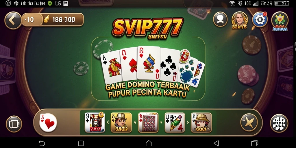 Tampilan menarik dari gameplay Domino SVIP777 yang memikat.